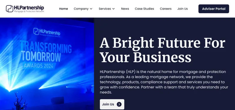 HL Partnership mortgage network website