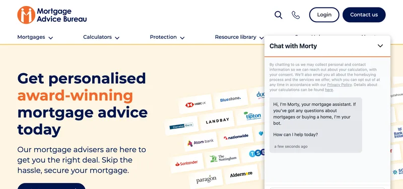 Mortgage Advice Bureau website