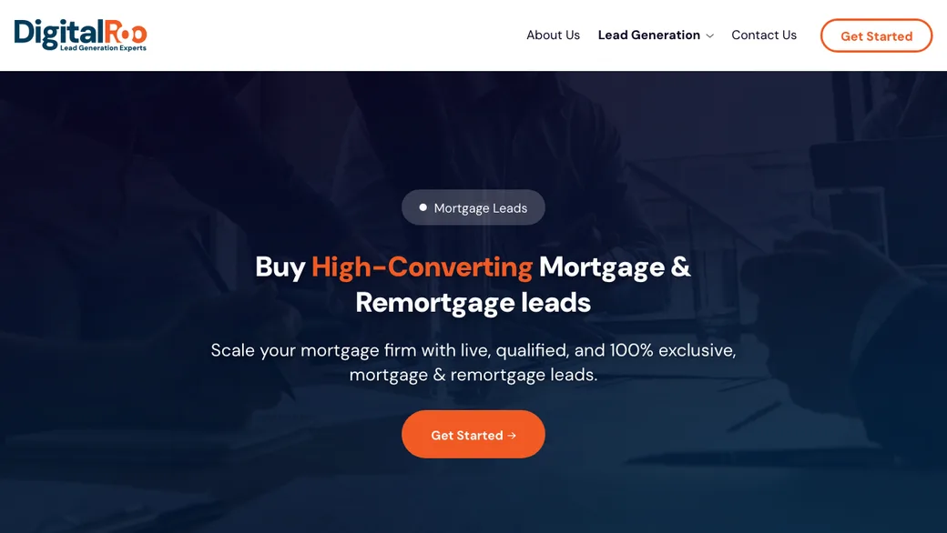 Digital Roo mortgage leads website