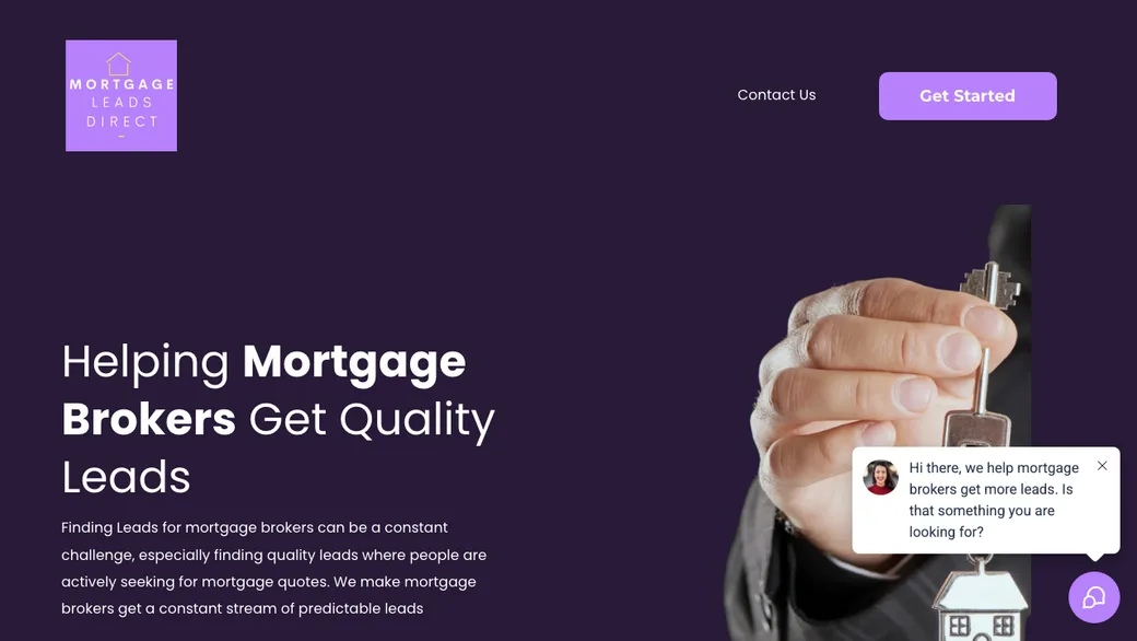 Mortgage Leads Direct website