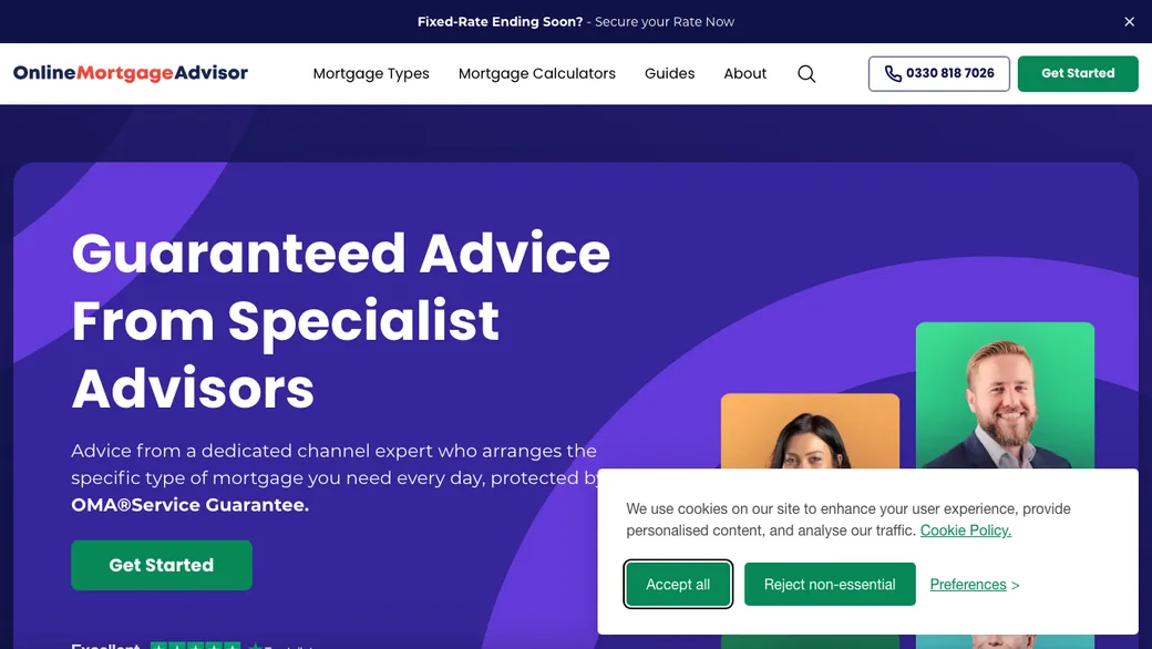 Online Mortgage Advisor website