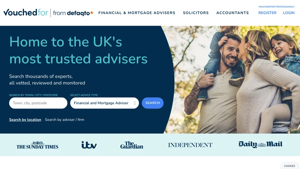 VouchedFor website