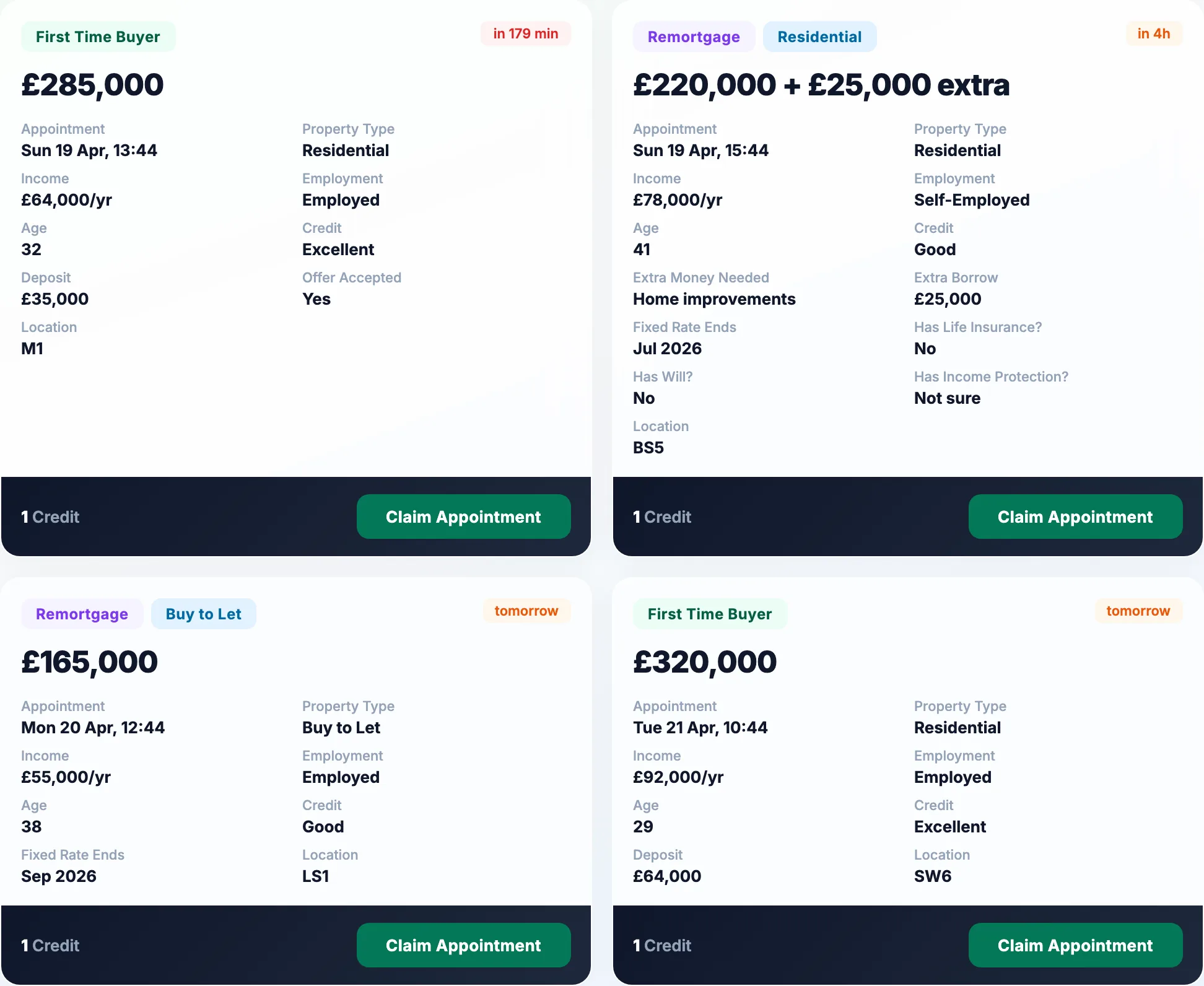 MortgagesBooked broker portal
