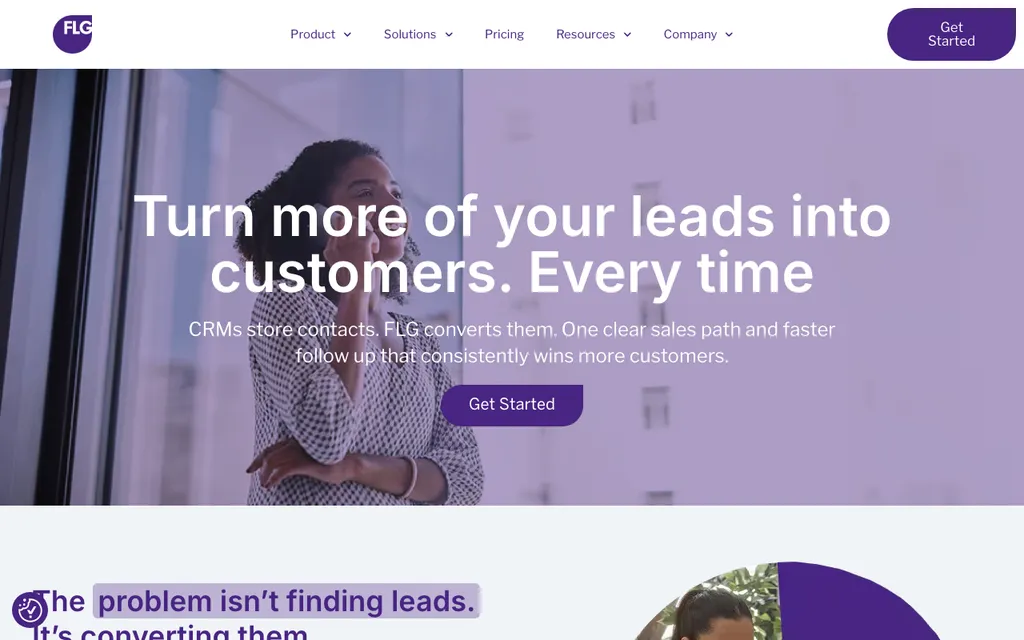 FLG lead management for mortgage advisers homepage