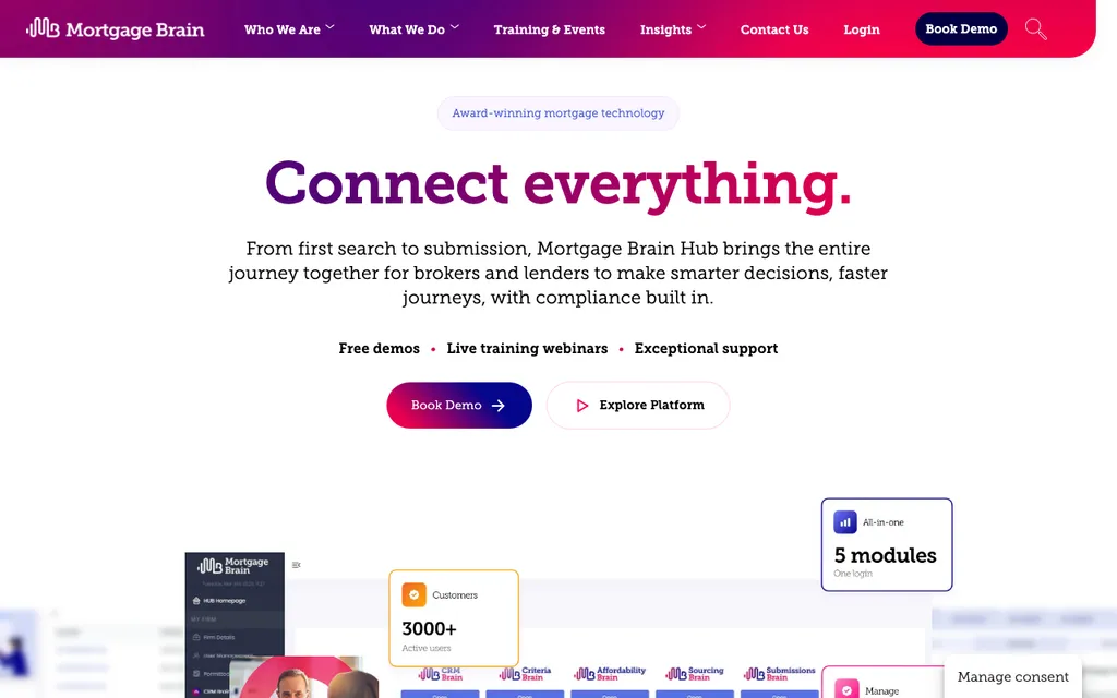 Mortgage Brain Hub homepage